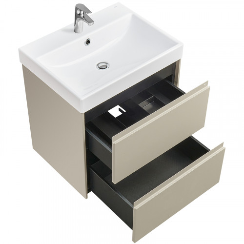 Тумба под раковину Roca Ona 60 A857613510 подвесная Бежево-серая матовая