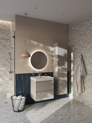 Тумба под раковину Roca Ona 60 A857613510 подвесная Бежево-серая матовая