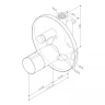 Смеситель для душа AM.PM X-Joy TouchReel F85A45722 Черный матовый
