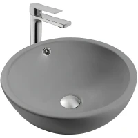 Раковина-чаша Aquatek 44 AQ5354-MG Серая матовая фарфор накладная