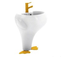 Смеситель для раковины Creavit Ducky FC1198Y Желтый латунь