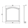 Комплект мебели для ванной ASB-Woodline Модерн 105 Антикварный орех массив дерева
