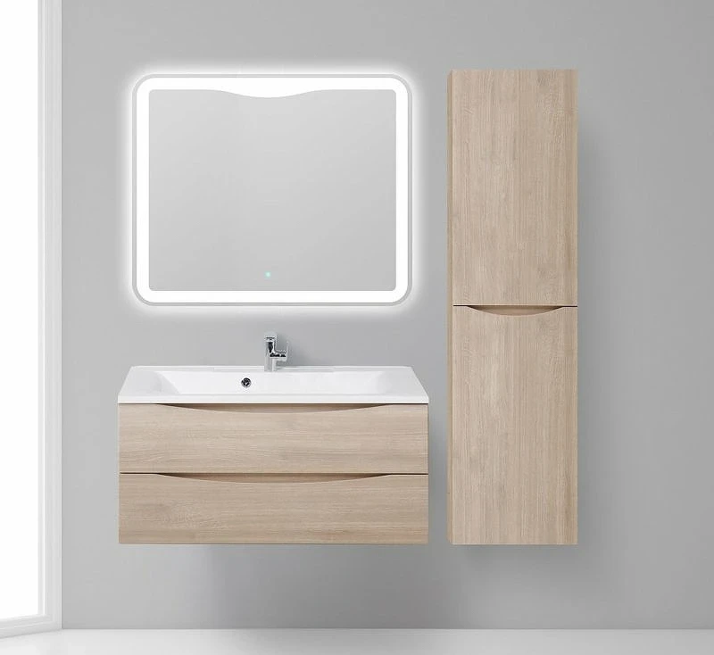 Шкаф пенал BelBagno Fly-Marino 40 R FLY-MARINO-1500-2A-SC-RG-P-R подвесной Rovere Grigio МДФ / ЛДСП