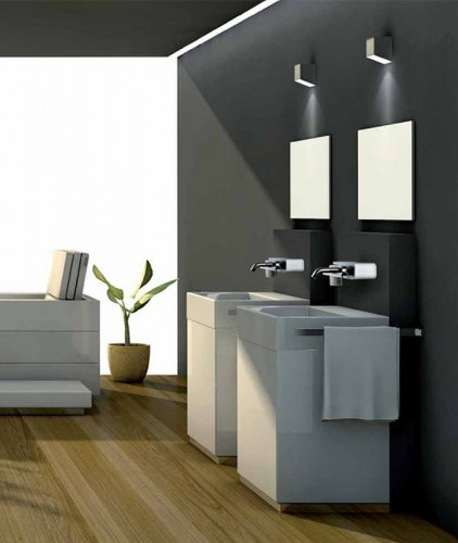 Смеситель для раковины Paini Pad PDCR208B0 Хром Белый