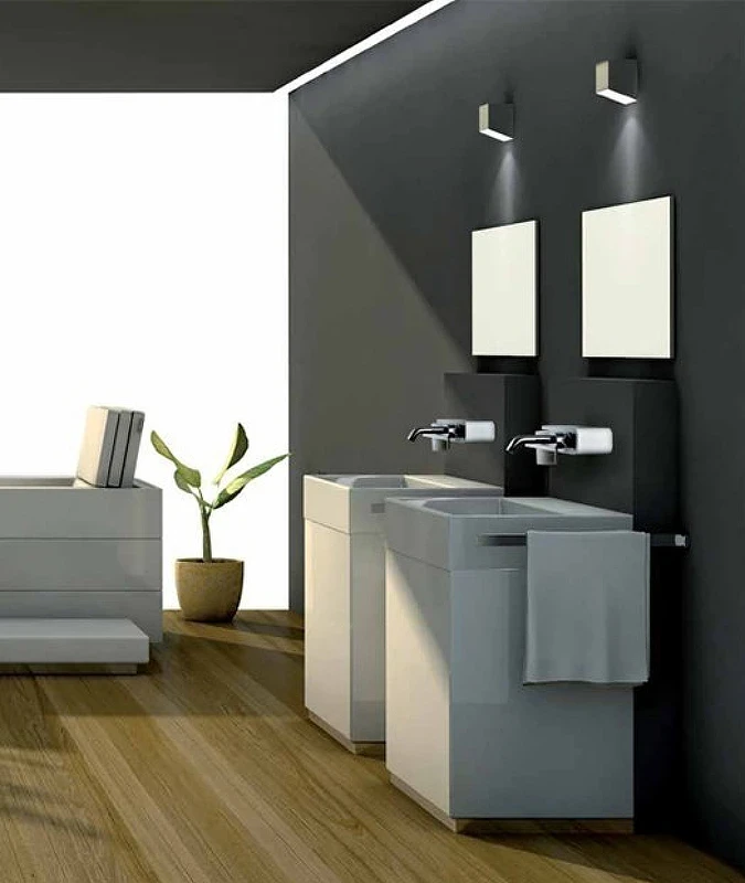 Смеситель для раковины Paini Pad PDCR208B0 Хром Белый