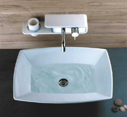 Смеситель для раковины Paini Pad PDCR208B0 Хром Белый