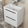 Тумба под раковину Uperwood Tanos 50 2930205149 подвесная цвет Белый матовый Графит матовый
