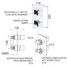 Смеситель для душа Remer SQ3 S923 Хром латунь встраиваемый