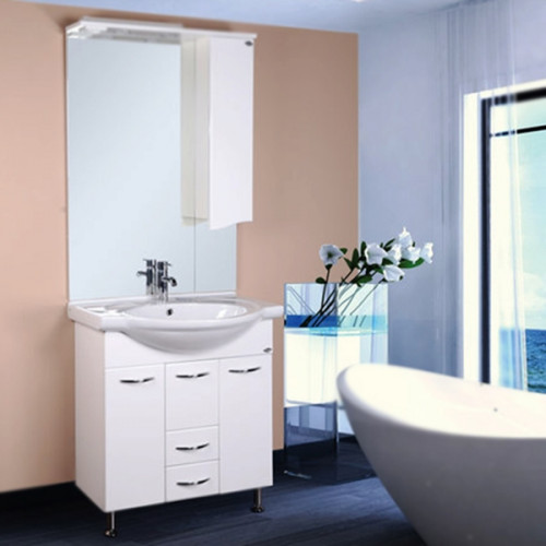 Тумба под раковину Onika Моника 75 Белая МДФ / ЛДСП