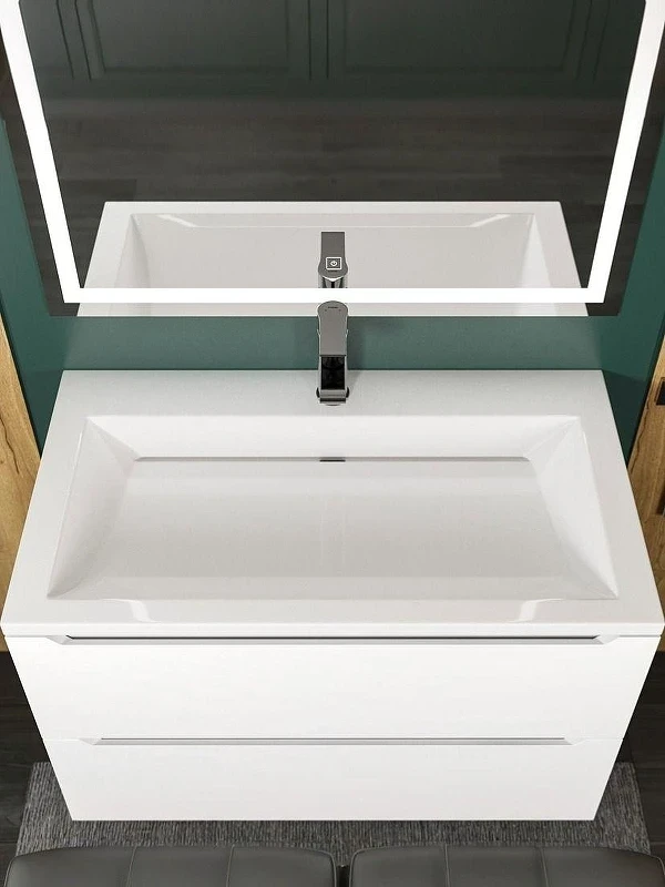 Раковина Uperwood Infinity 80 RInfinity80wg цвет Белый глянцевый