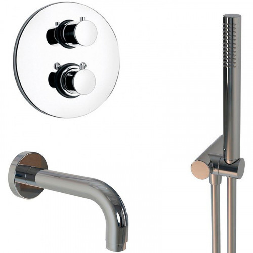 Смеситель для ванны Paini Cox 78CRSET26911THBATH с термостатом Хром