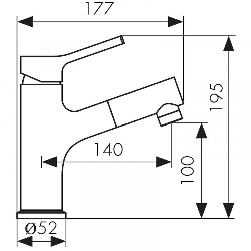 Смеситель для раковины Kaiser Douglas 12111 Хром латунь