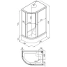 Душевая кабина Triton Коралл 120x80 В R Щ0000038533 без гидромассажа