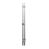 Электрический полотенцесушитель Mixline Moon 120х10 557214 с крючками цвет Хром матовый
