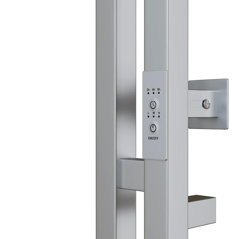 Электрический полотенцесушитель Mixline Moon 120х10 557214 с крючками цвет Хром матовый