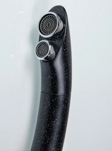 Смеситель для кухни Viko V-5224 Черный мрамор латунь