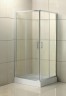 Душевой уголок BelBagno Uno 80х80 UNO-195-A-2-80-P-Cr профиль Хром стекло рифленое