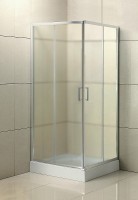 Душевой уголок BelBagno Uno 80х80 UNO-195-A-2-80-P-Cr профиль Хром стекло рифленое