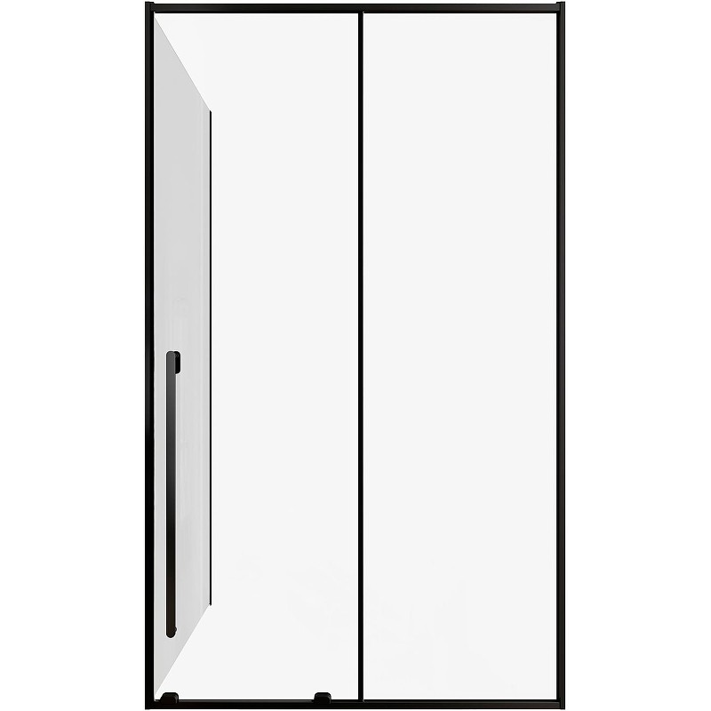 Душевой уголок Allen Brau Fantasy 120x90 3.11006.31 + 3.11013.31 профиль Черный матовый стекло прозрачное