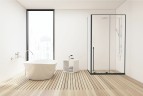 Душевой уголок Allen Brau Fantasy 120x90 3.11006.31 + 3.11013.31 профиль Черный матовый стекло прозрачное