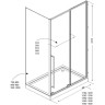 Душевой уголок Allen Brau Fantasy 120x90 3.11006.31 + 3.11013.31 профиль Черный матовый стекло прозрачное