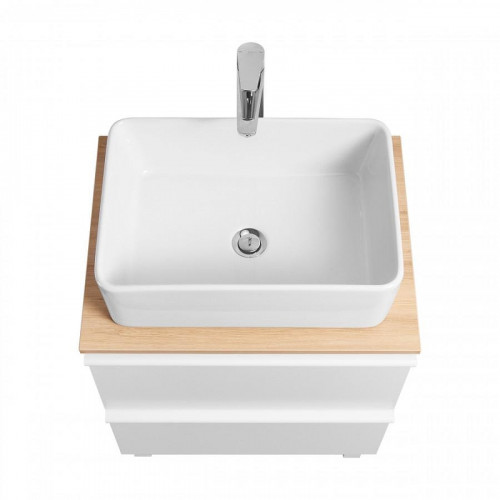 Тумба под раковину Aquaton Хюгге 60 1A280701HG2B0 цвет Белый матовый