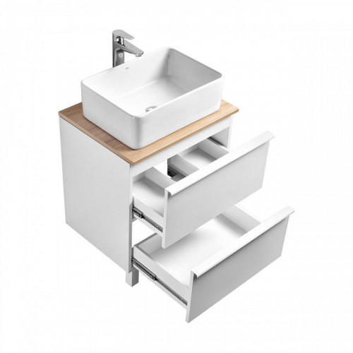 Тумба под раковину Aquaton Хюгге 60 1A280701HG2B0 цвет Белый матовый