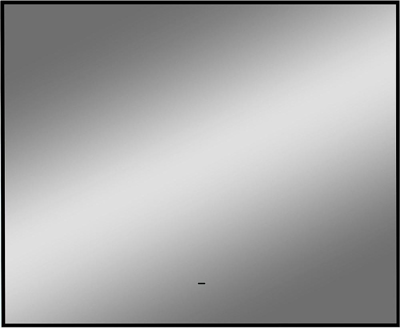 Зеркало DIWO Элиста 80 ЗЛП1734 с подсветкой цвет Черный с бесконтактным выключателем