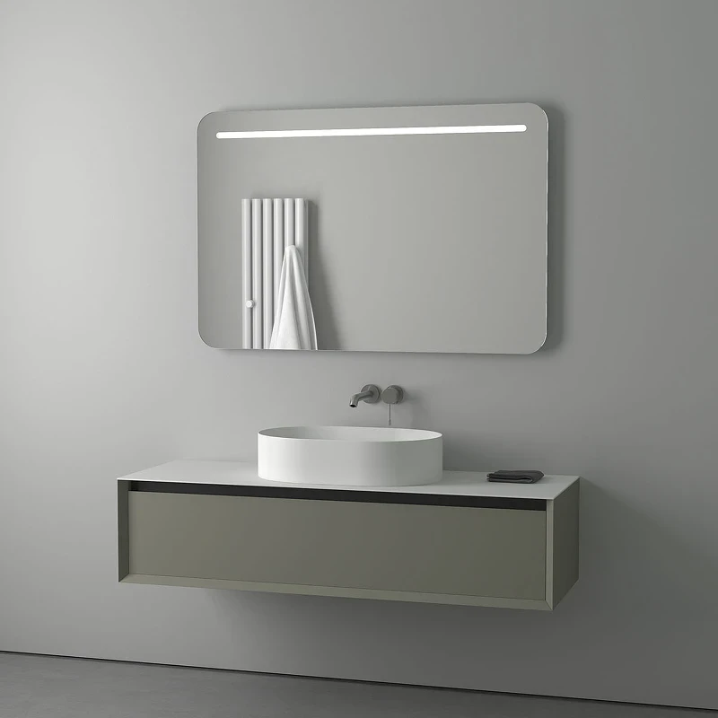 Зеркало Evoform Ledline 80x120 BY 2148 с подсветкой 10 W - без выключателя стекло