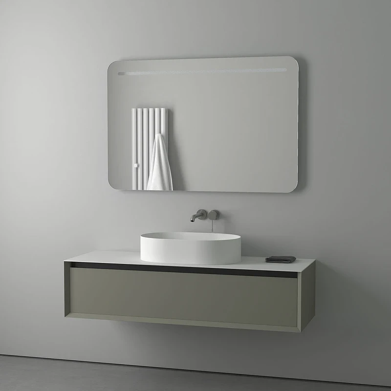 Зеркало Evoform Ledline 80x120 BY 2148 с подсветкой 10 W - без выключателя стекло