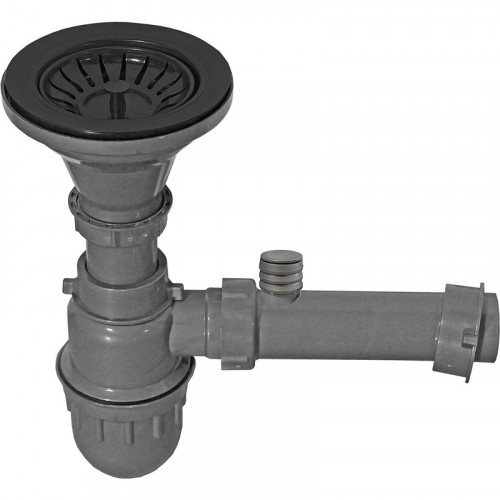 Сифон для кухонной мойки ZorG PVD W 2 цвет Графит