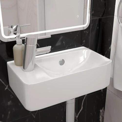 Мини-раковина Corpa Nera Longo 45 L CN50901 цвет Белый