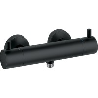 Смеситель для душа Kludi Bozz 352033938 с термостатом Черный матовый латунь на стену