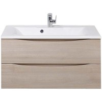 Тумба под раковину BelBagno Marino 90 MARINO-900-2C-SO-RG-P подвесная Rovere Grigio МДФ / ЛДСП