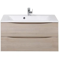 Тумба под раковину BelBagno Marino 90 MARINO-900-2C-SO-RG-P подвесная Rovere Grigio МДФ / ЛДСП