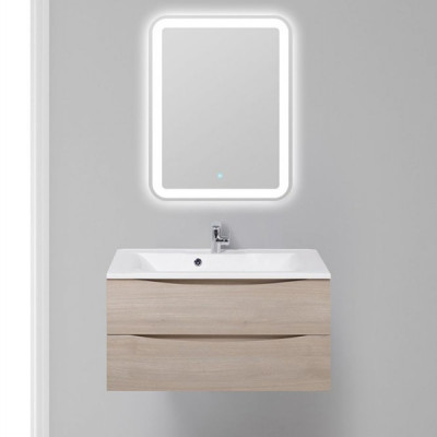 Тумба под раковину BelBagno Marino 90 MARINO-900-2C-SO-RG-P подвесная Rovere Grigio МДФ / ЛДСП
