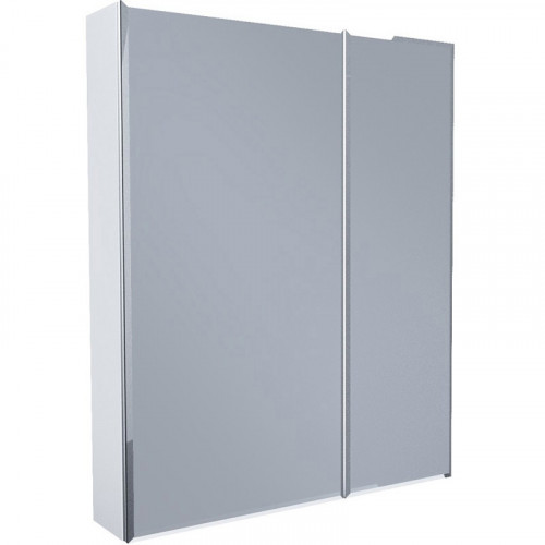 Зеркальный шкаф 1MarKa Соната 75 Белый глянцевый МДФ / ЛДСП, стекло