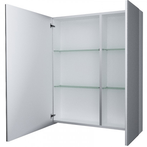 Зеркальный шкаф 1MarKa Соната 75 Белый глянцевый МДФ / ЛДСП, стекло