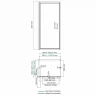 Душевой уголок WasserKRAFT Salm 100x90 27I22 профиль Хром стекло прозрачное