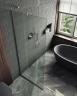 Душевая перегородка Maybah Glass MGD-700-5у 790x1950 в узком профиле Хром матовый стекло сатиновое
