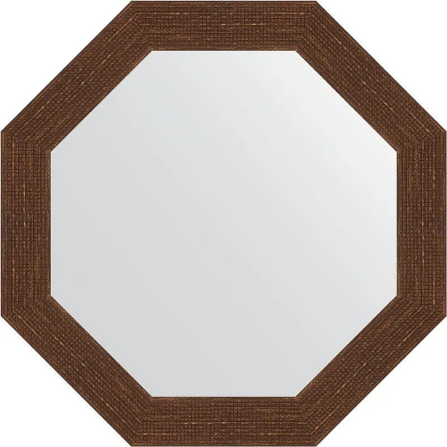 Зеркало Evoform Octagon 63х63 BY 3740 в багетной раме - Мозаика античная медь 70 мм стекло