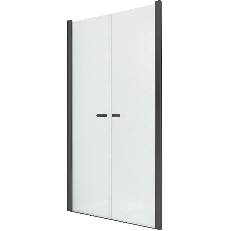Душевая дверь New Trendy New Soleo Black 110 D-0217A профиль Черный стекло прозрачное