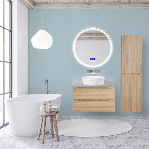 Тумба под раковину BelBagno Etna 80 ETNA-800-2C-SO-WO-P подвесная Rovere Bianco МДФ / ЛДСП