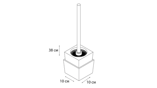 Ершик для унитаза Fixsen Wood FX-110-5 Белый