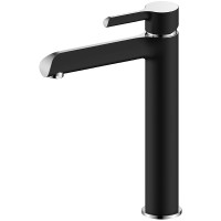 Смеситель для раковины Gappo G03-6 G1003-16 Черный матовый Хром латунь