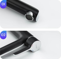 Смеситель для раковины Gappo G03-6 G1003-16 Черный матовый Хром латунь