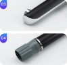 Смеситель для раковины Gappo G03-6 G1003-16 Черный матовый Хром латунь