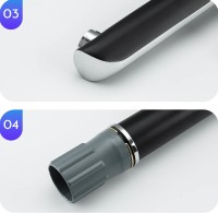 Смеситель для раковины Gappo G03-6 G1003-16 Черный матовый Хром латунь
