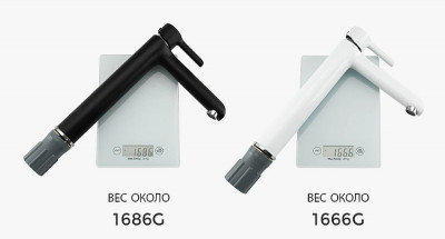 Смеситель для раковины Gappo G03-6 G1003-16 Черный матовый Хром латунь