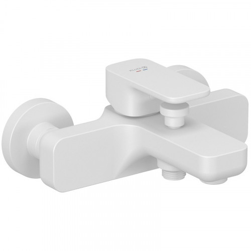 Смеситель для ванны Kludi Renon 426915375 Белый матовый латунь на стену